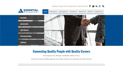 Desktop Screenshot of essentialpersonnelinc.com