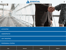 Tablet Screenshot of essentialpersonnelinc.com